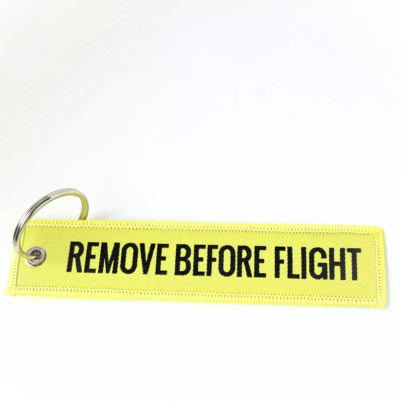 Haft "REMOVE BEFORE FLIGHT"